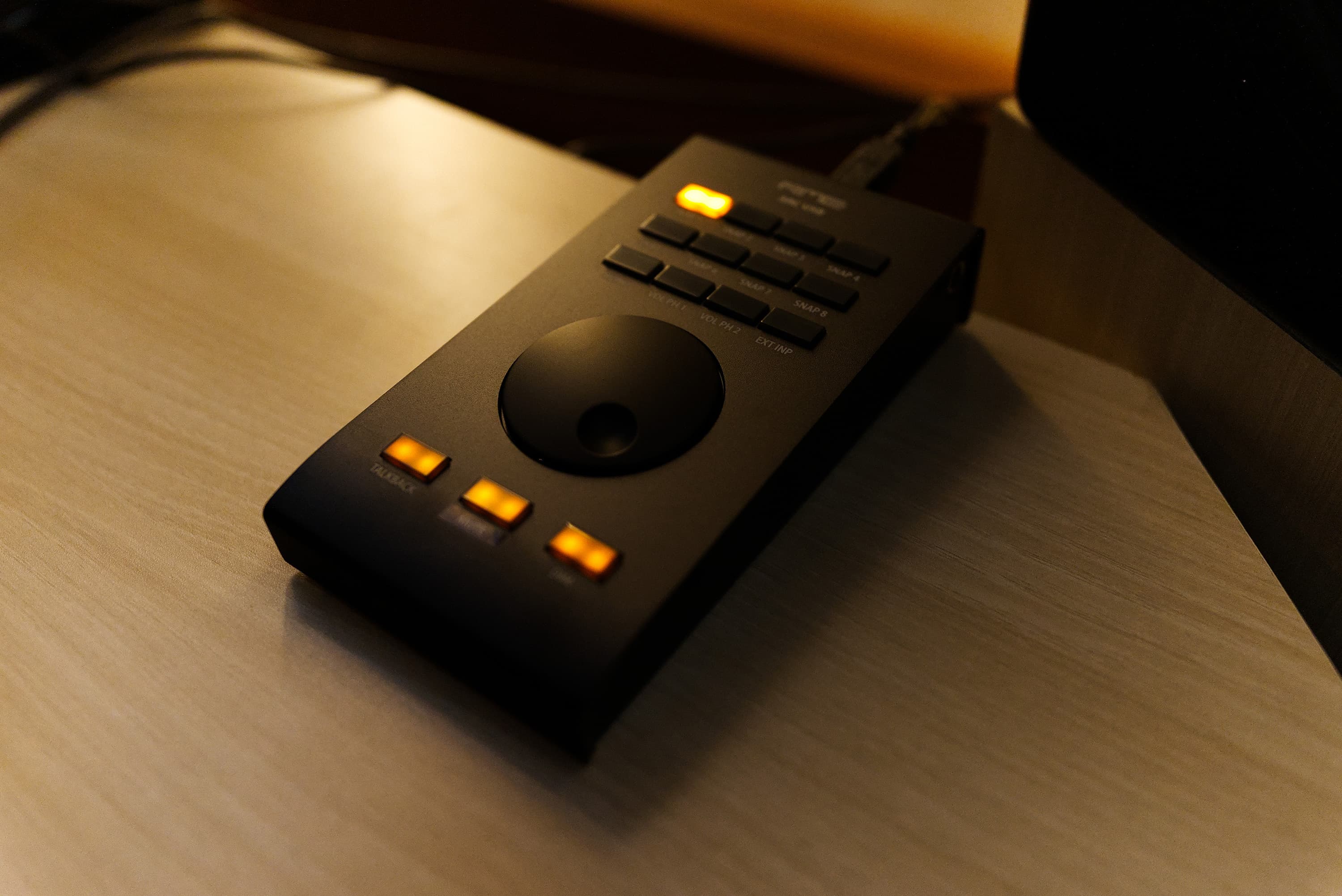 Studio gear close-up at Abylon recording studio, Kerala